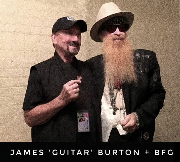 Billy and James stop for a photo-moment backstage at the Municipal Auditorium in Shreveport - photo: allison banks